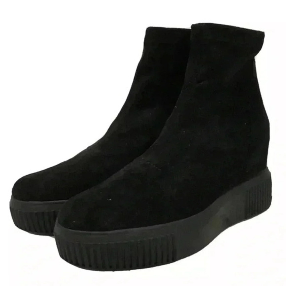 Steve Madden freshly platform sock booties black size 8.5 - Picture 1 of 7